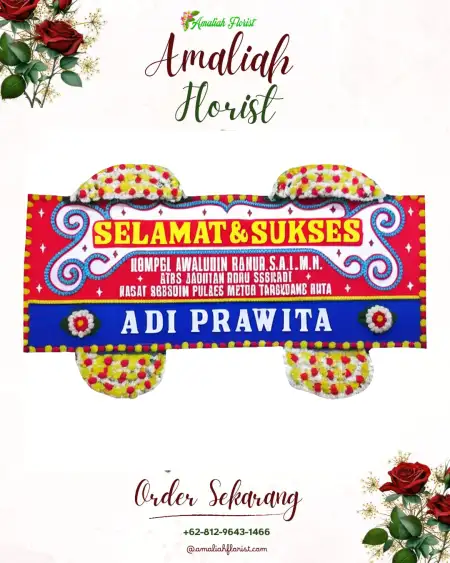 Papan Bunga Ucapan Selamat Buahan Kaja