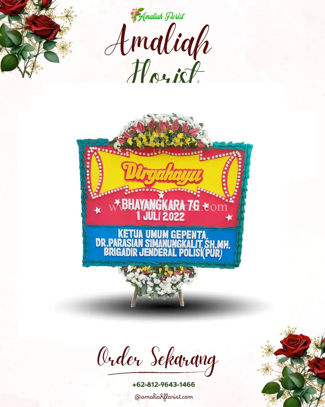 Papan Bunga HUT Ulang Tahun Buahan Kaja